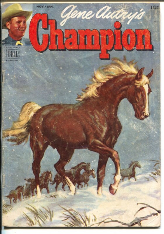 Gene Autry's Champion #8 1952-Dell-the famous horse from the movies-VG+