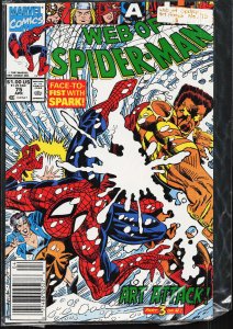 Web of Spider-Man #75 Mark Jewelers Variant (1991) Spider-Man