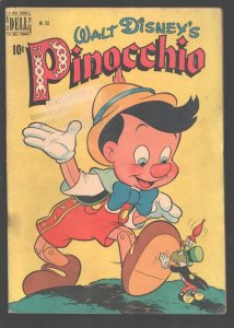 Pinocchio-Four Color Comics #252 1949-Dell-Walt Disney cartoon edition-Old st...