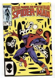 Spectacular Spider-Man #99 1985 First non-alien black costume - Comic Book 