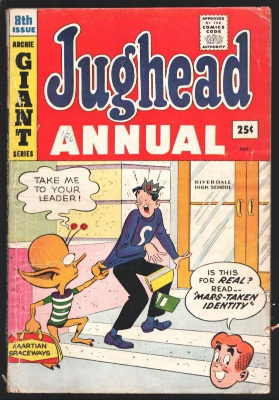Jughead Annual #8 1960-Archie-Sci-fi Man From Mars cover art-Giant ape-Dick...