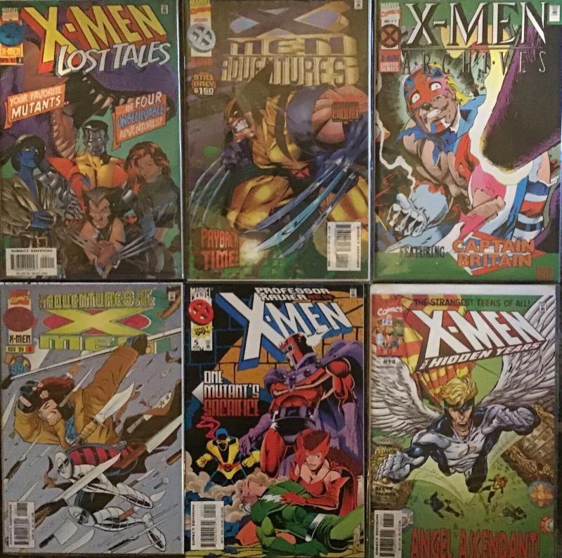 6 X-MEN (MARVEL) TITLES ALL NM CONDITION