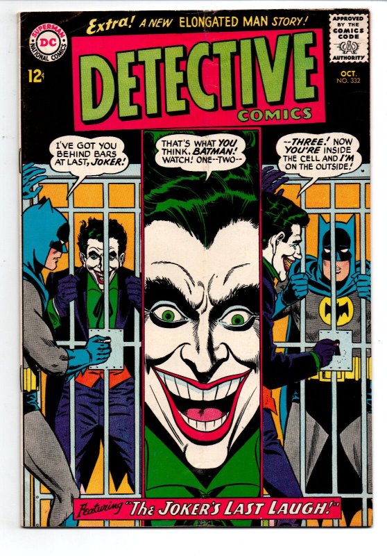 Detective Comics #332 - Joker Cover - Batman - 1964 - VG/FN 