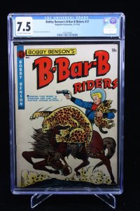 Bobby Benson's B-Bar-B Rider #17 - Dick Ayers + Ernie Bache Art (CGC 7.5) 1952