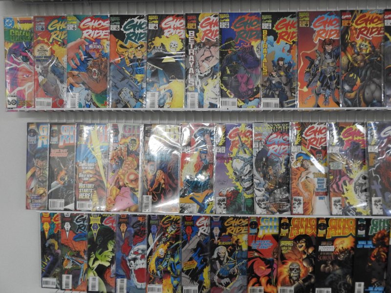 Huge Lot of 180+ Comics W/ Ghost Rider, Batman, Swamp Thing Avg VF- Condition!