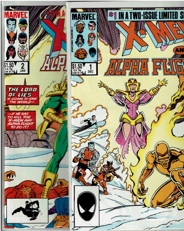 X-Men & Alpha Flight #1-2, 9.0 or Better