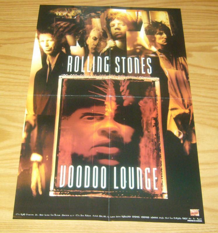 Rolling Stones: Voodoo Lounge #1 VF/NM rare variant with poster - dave mckean 