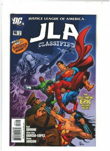 JLA Classified #16 NM- 9.2 DC Comics 2006 Gail Simone, Superman & Flash