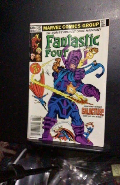 Fantastic Four #243 (1982) Everyone vs Galactus! Byrne art! NM- C'ville ...