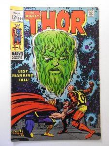 Thor #164 (1969) VG Condition moisture stain bc, centerfold detached top staple