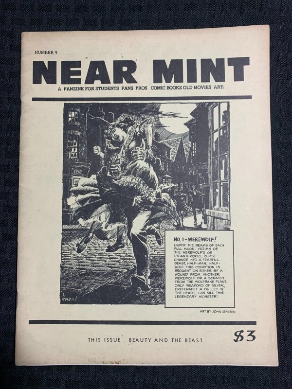 1980 NEAR MINT Fanzine Magazine #9 VG+ 4.5 Beauty and the Beast Issue