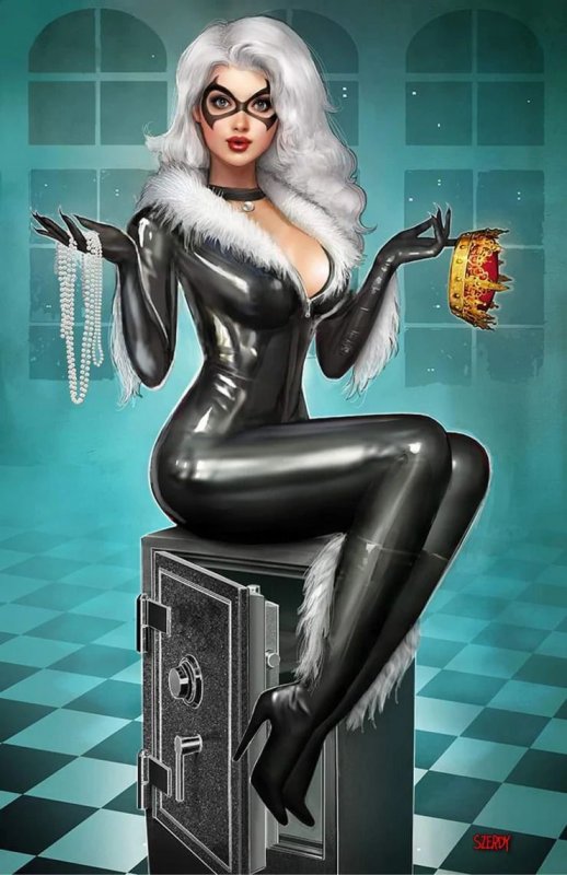 black cat hot