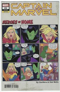 Captain Marvel # 21 Heroes At Home Variant NM Marvel