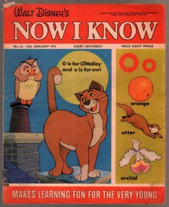 Walt Disney's Now I Know #15 1973-U.K.-O'Malley The Cat-G