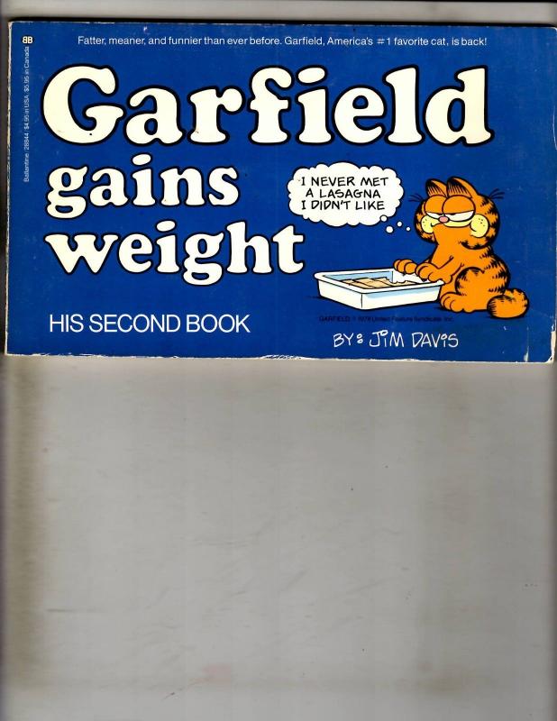 Lot Of 4 Garfield Ballantine Graphic Novels # 1 2 3 4 Jim David 1978 Feature FM6