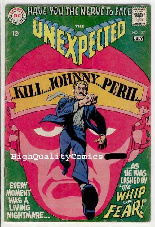 UNEXPECTED #107, VG+, Whip of Fear, Trader in Treachery, 1968, more in store