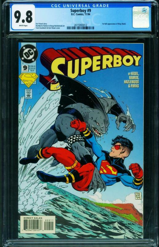 SUPERBOY #9 CGC 9.8 1994-1st King Shark 2015993012