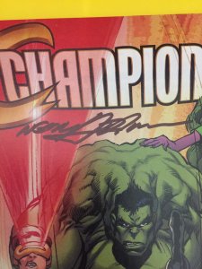 Champions #1 Adams Local Comic Shop Day Variant NM Signed LCSD 2016