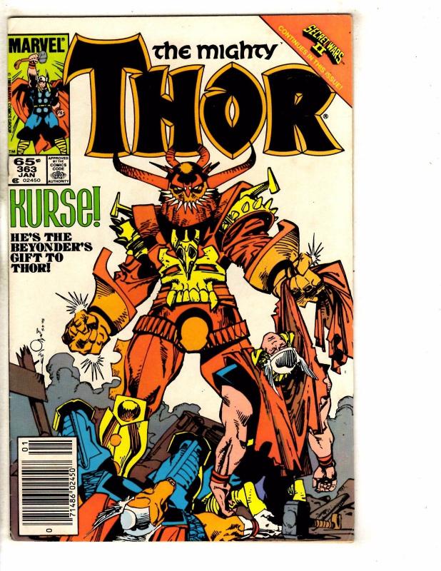 Lot Of 7 Mighty Thor Marvel Comic Books # 296 304 305 310 363 466 467 RM4