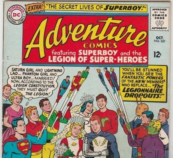 Adventure Comics #337 Superboy strict NM- 9.2 High-Grade   Night Girl    Boca