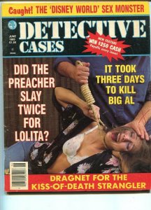 DETECTIVE CASES-JUN 1985-G/VG-HARD BOILED-SPICY-MURDER-RAPE-STRANGULATION G/VG