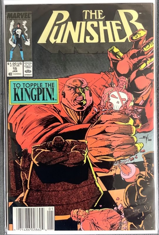 The Punisher #15 Newsstand Edition (1989, Marvel) Kingpin Appearance. NM