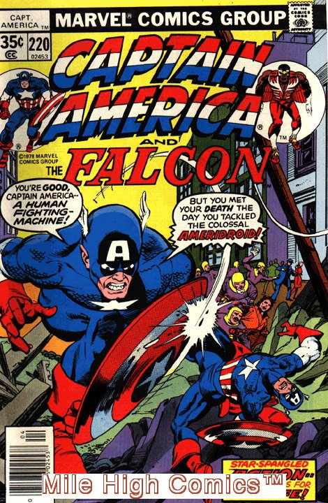 CAPTAIN AMERICA  (1968 Series)  (MARVEL) #220 Fair Comics Book 