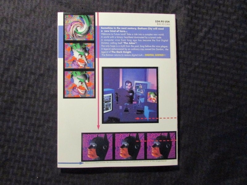 1990 DC Comics BATMAN DIGITAL JUSTICE by Pepe Moreno HC/DJ NM/VF+