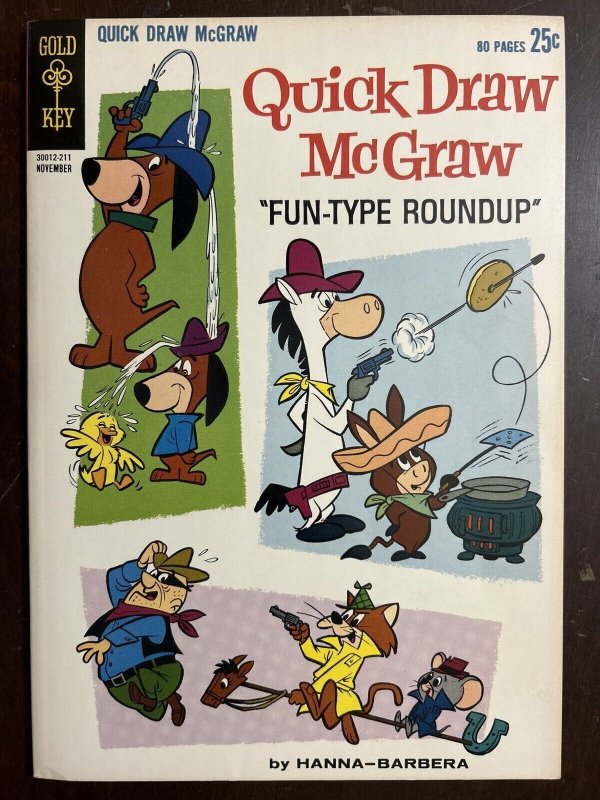 Quick Draw McGraw #12  F+ 6.5 Hanna-Barbera GOLD KEY 1962