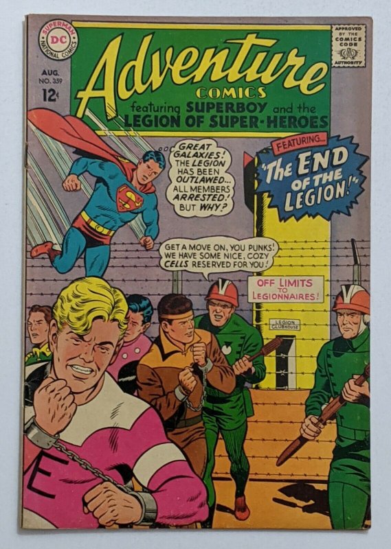 Adventure Comics #359 (Aug 1967, DC) VG/FN 5.0 Universo appearance
