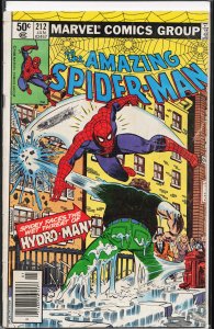 The Amazing Spider-Man #212 Newsstand Edition (1981) Spider-Man [Key Issue]