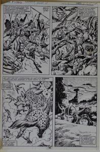 JOHN BUSCEMA / ERNIE CHAN original art, KING CONAN #2 pg 44, 10x16, Signed