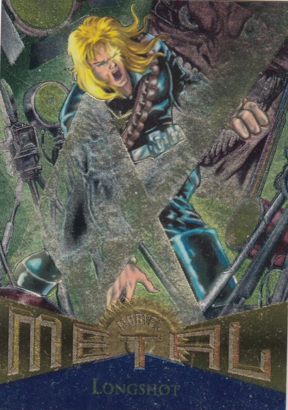 1995 Fleer Marvel Metal LONGSHOT #102  Card