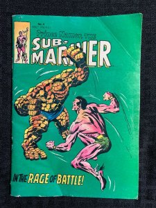 1981 PRINCE NAMOR SUB-MARINER Pocket/Digest #4 VG- 3.5 Buscema Subby vs Thing