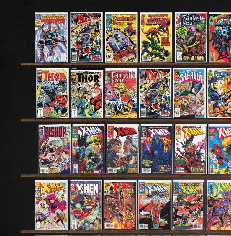 Huge Lot 150+ Comics with X-Men, The Mighty Thor, Thor, Fantastic Four & More!