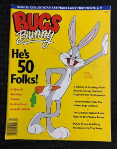 1990 BUGS BUNNY Magazine #nn VG 4.0 Special Birthday Tribute w/ Animation Cel