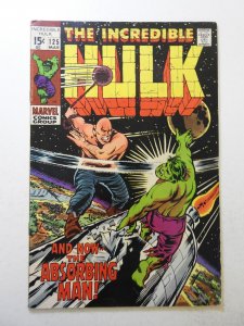 The Incredible Hulk #125 (1970) VG+ Condition moisture stain