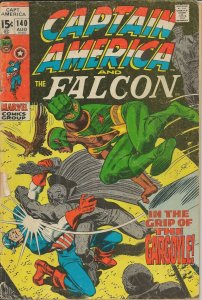 Captain America #140 ORIGINAL Vintage 1971 Marvel Comics Falcon Gargoyle