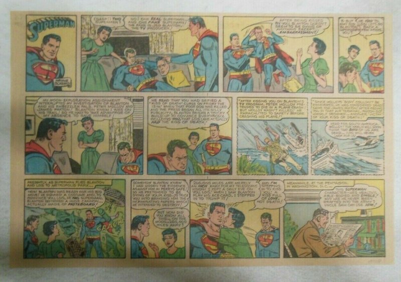 Superman Sunday Page #1041 by Wayne Boring from 10/11/1959 Half Full Page Size