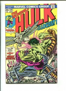INCREDIBLE HULK #194 - VS THE LOCUST (9.2) 1975