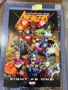 Avengers Promotional Comic Store Promo Poster Signed Ed McGuiness Thor She-hulk