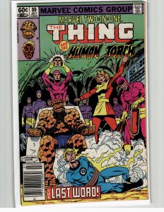 Marvel Two-in-One #89 (1982) The Thing