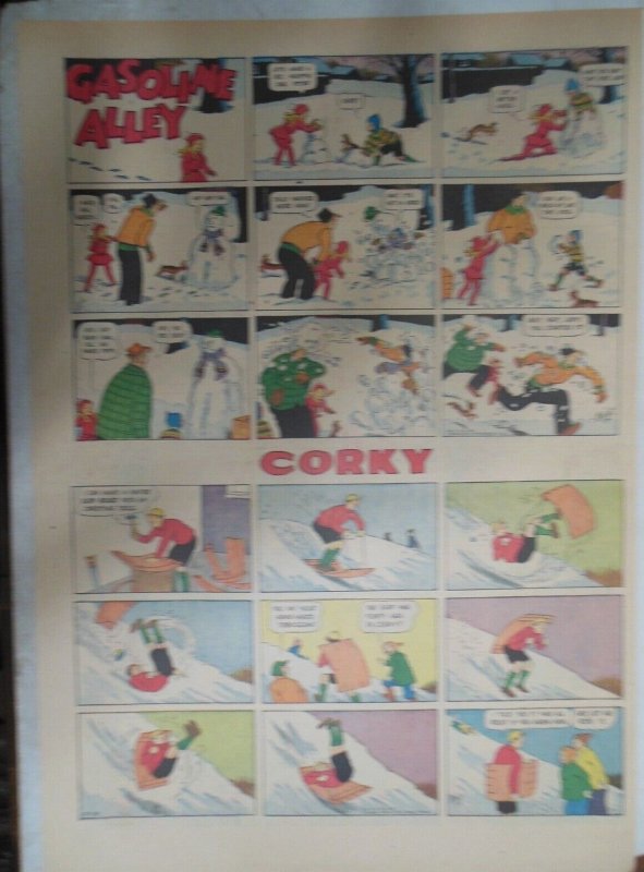 Gasoline Alley Sunday Page by Frank King 12/29/1940 Full Page ! 15 x 22 inches