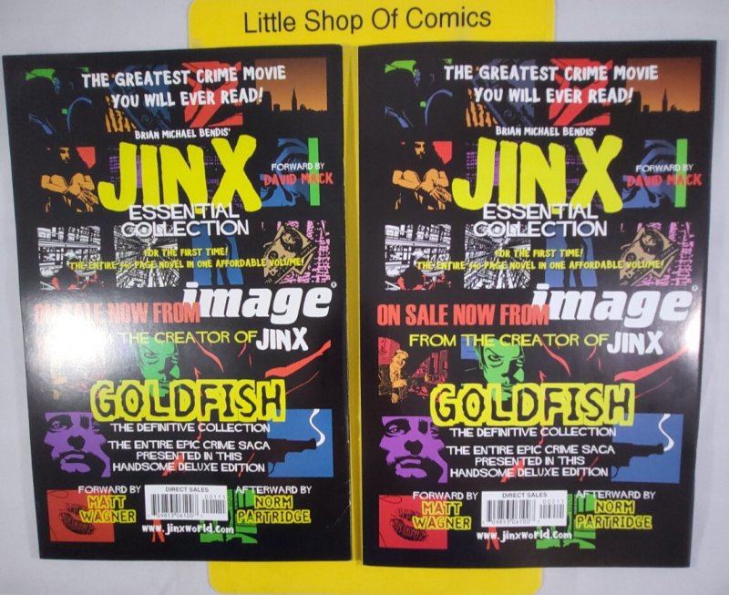 Torso #1 & #2 1998 Image Jinx Brian Michael Bendis & Marc Andreyko Optioned