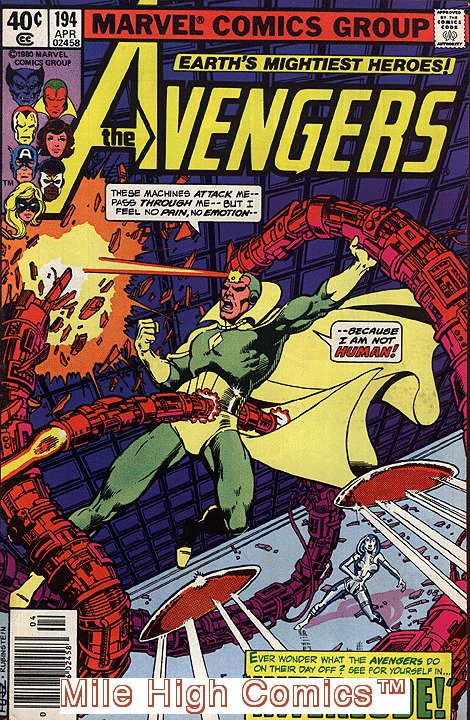 AVENGERS  (1963 Series)  (MARVEL) #194 NEWSSTAND Good Comics Book