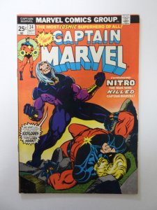 Captain Marvel #34 FN/VF condition MVS intact