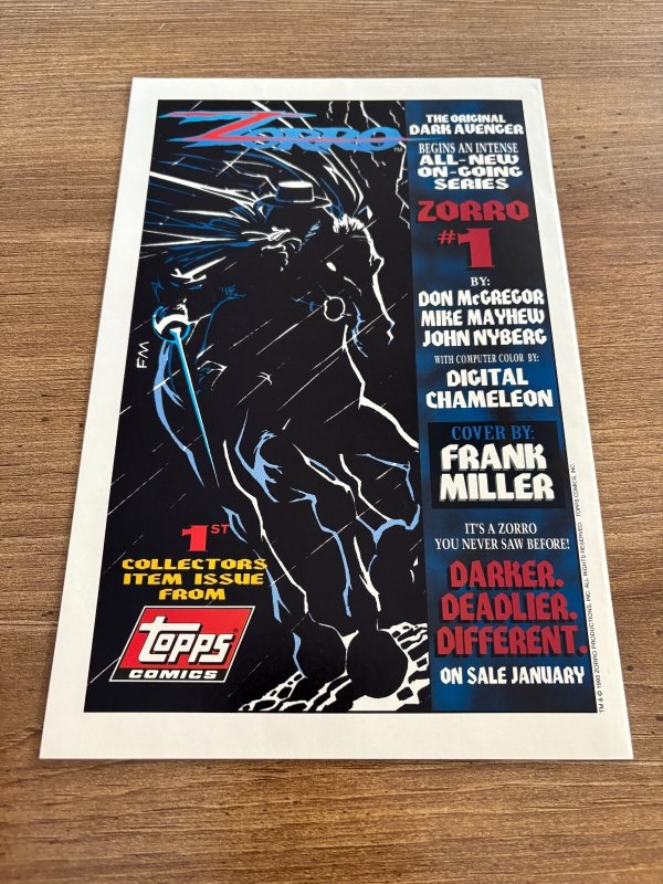 Zorro # 0 NM 1st Print Topps Comic Book Special Collectors Edition 1 J449