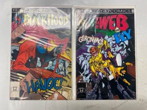 6 IMPACT comic books Black Hood Web Shadowman Shadow Hawk WildCATS Menace 6 KM39