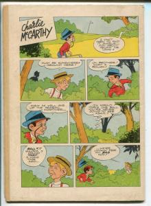 CHARLIE MCCARTHY #9 1952-DELL-WESTERN THEME-FINAL ISSUE-vg