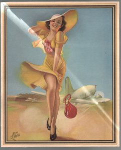 Pin-Up Prints-1940's-Irene Patien-calendar print pin-up girl- 9 X 11-NM